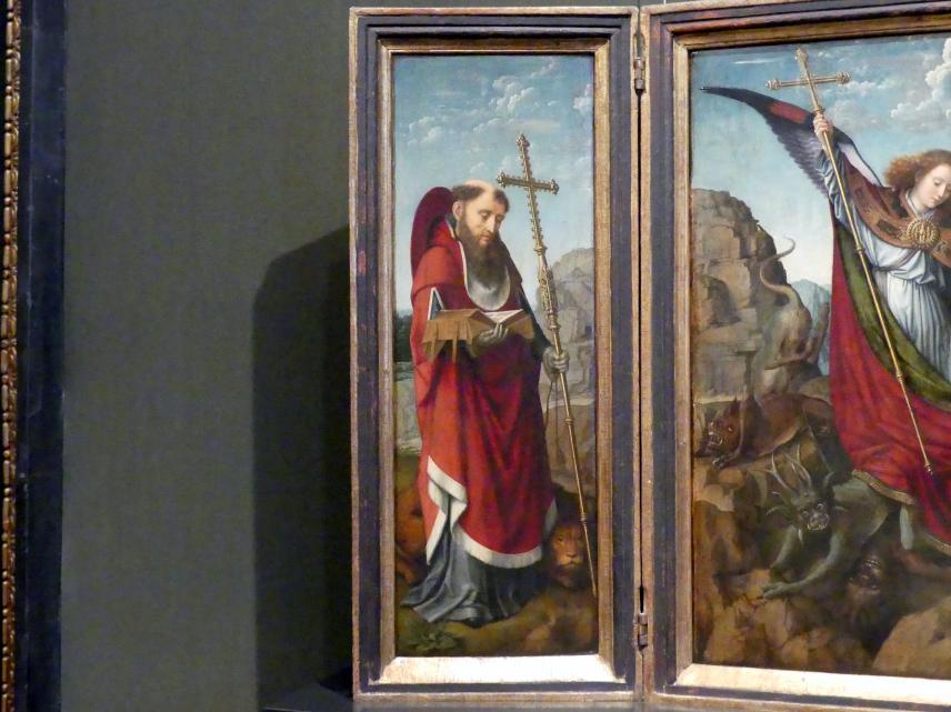 Gerard David (1475–1519), Michaelsaltar, Wien, Kunsthistorisches Museum, Kabinett 21, um 1510, Bild 3/5