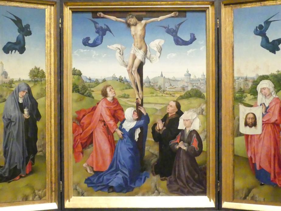 Rogier van der Weyden (1433–1464), Kreuzigungsaltar, Wien, Kunsthistorisches Museum, Kabinett 21, 1443–1445, Bild 2/6