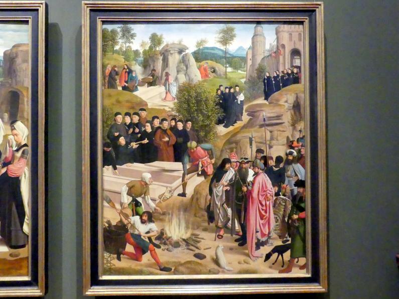 Geertgen tot Sint Jans (1482–1490), Schicksal der irdischen Überreste Johannes des Täufers, Haarlem, Janskerk (Kapelle des Johanniterordens), jetzt Wien, Kunsthistorisches Museum, Kabinett 21, nach 1484