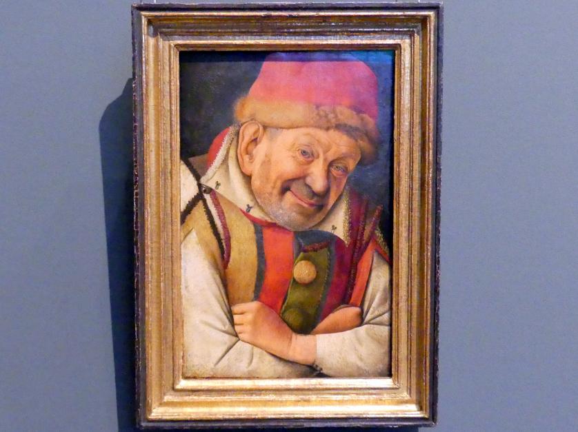 Jean Fouquet (1442–1465), Der Hofnarr Gonella, Wien, Kunsthistorisches Museum, Kabinett 22, um 1440–1445