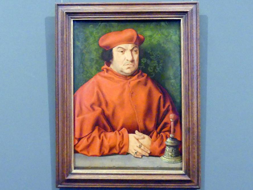 Bartholomäus Bruyn der Ältere (1513–1546), Kardinal Bernhard Clesius, Wien, Kunsthistorisches Museum, Kabinett 22, nach 1530, Bild 1/2