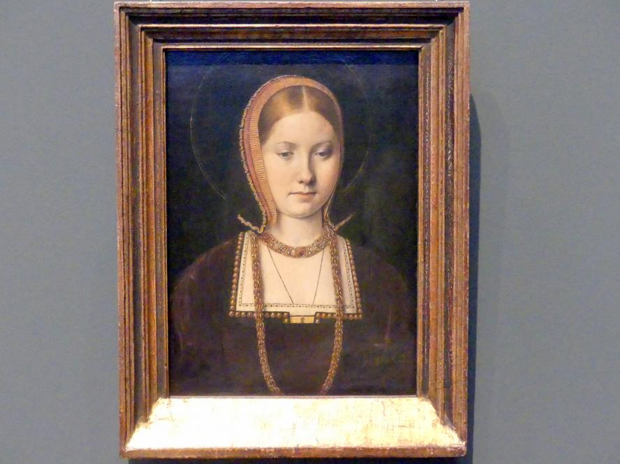 Michel Sittow (1500–1516), Katharina von Aragon (?), Wien, Kunsthistorisches Museum, Kabinett 22, um 1503–1504