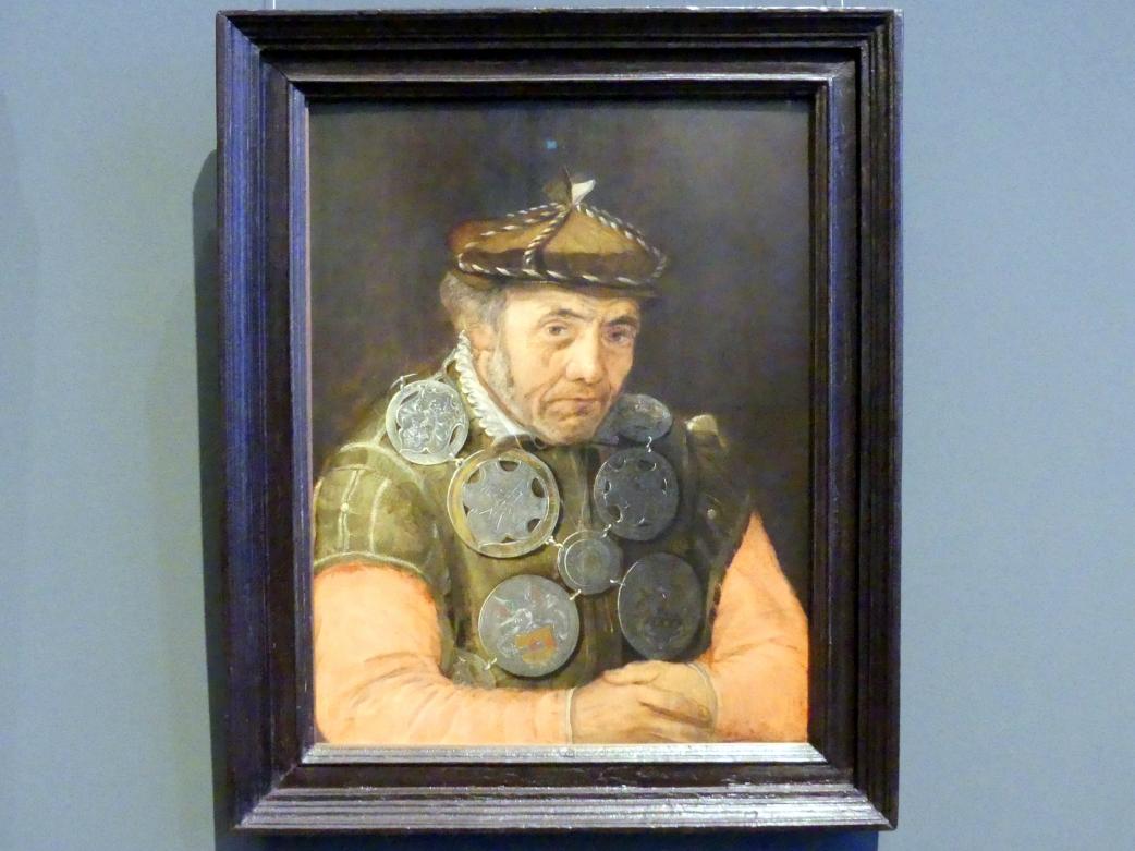 Frans Floris de Vriendt (1552–1566), Bildnis eines Gildenknappen, Wien, Kunsthistorisches Museum, Kabinett 22, um 1563–1570, Bild 1/2