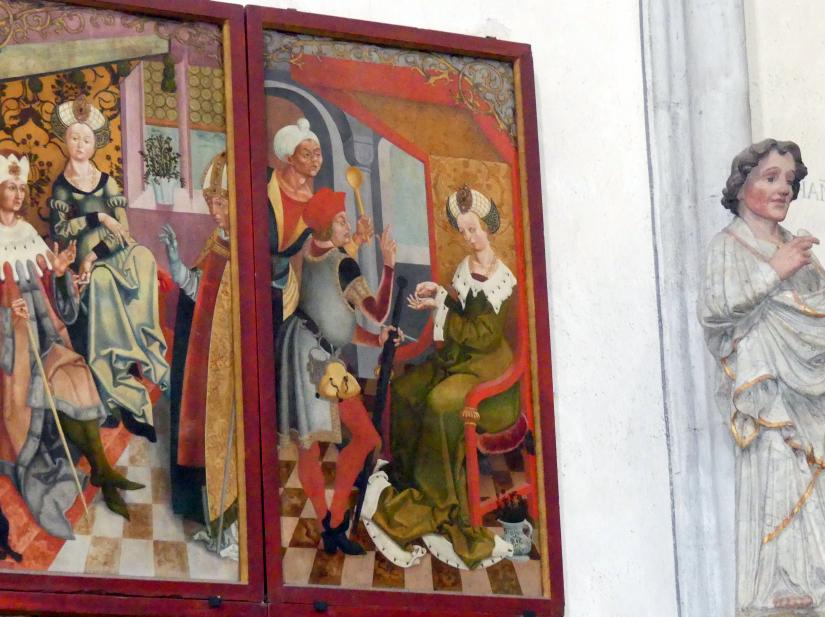 Veit Stoß (1495–1524), Tafeln mit Szenen aus der Kilianslegende, Münnerstadt, Pfarrkirche St. Maria Magdalena, 1504–1505, Bild 2/4