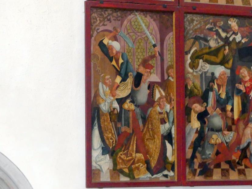 Veit Stoß (1495–1524), Tafeln mit Szenen aus der Kilianslegende, Münnerstadt, Pfarrkirche St. Maria Magdalena, 1504–1505, Bild 3/4