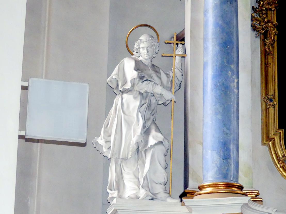 Antonio Giuseppe Bossi (1747), Hochaltar und beide Seitenaltäre, Gaibach, Pfarrkirche zur Heiligsten Dreifaltigkeit, 1747–1748, Bild 4/5