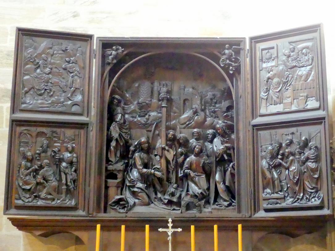 Veit Stoß (1495–1524), Marienaltar, Nürnberg, ehem. Karmelitenkloster (1525 aufgelöst), jetzt Bamberg, Bamberger Dom St. Peter und St. Georg, 1520–1523