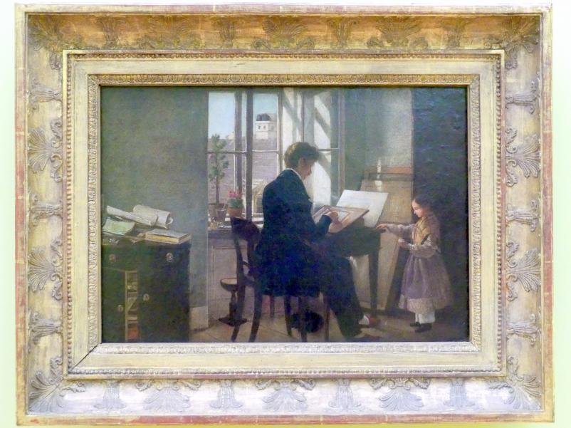Rudolf von Alt (1827–1887), Am Fenster, Schweinfurt, Museum Georg Schäfer, Saal 4, um 1839–1840