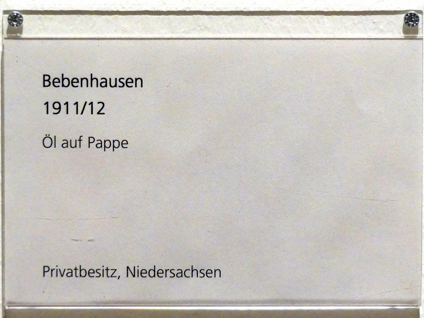 Adolf Hölzel (1880–1933), Bebenhausen, Schweinfurt, Museum Georg Schäfer, Ausstellung Adolf Hölzel vom 03.02.-01.05.2019, Saal 6, 1911–1912, Bild 2/2