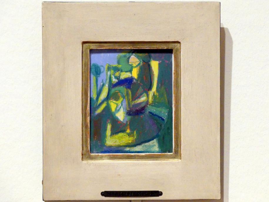 Adolf Hölzel (1880–1933), Kleine Farbkomposition (beherrschend grün), Schweinfurt, Museum Georg Schäfer, Ausstellung Adolf Hölzel vom 03.02.-01.05.2019, Saal 11, Undatiert, Bild 2/3