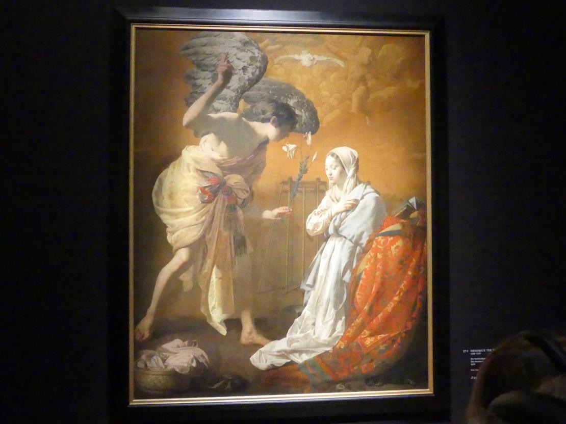 Hendrick ter Brugghen (1616–1629), Die Verkündigung, München, Alte Pinakothek, Ausstellung "Utrecht, Caravaggio und Europa" vom 17.04.-21.07.2019, Christus: Verkündigung, 1629