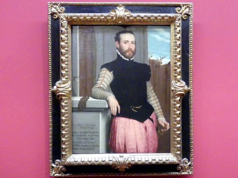 Giovanni Battista Moroni (1554–1565), Prospero Alessandri, Wien, Albertina, Ausstellung "Die fürstliche Sammlung Liechtenstein" vom 16.02.-10.06.2019, um 1560, Bild 1/3