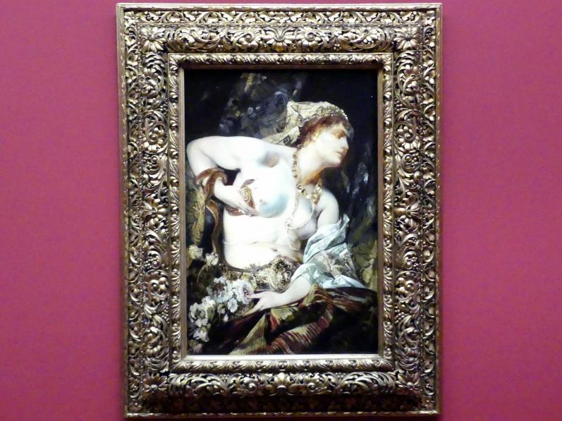 Hans Makart (1868–1883), Der Tod der Kleopatra, Wien, Albertina, Ausstellung "Die fürstliche Sammlung Liechtenstein" vom 16.02.-10.06.2019, 1875, Bild 1/3