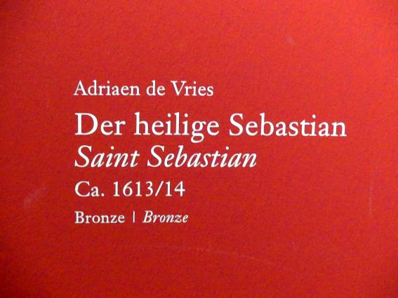 Adriaen de Vries (1587–1621), Der heilige Sebastian, Wien, Albertina, Ausstellung "Die fürstliche Sammlung Liechtenstein" vom 16.02.-10.06.2019, um 1613–1614, Bild 5/6