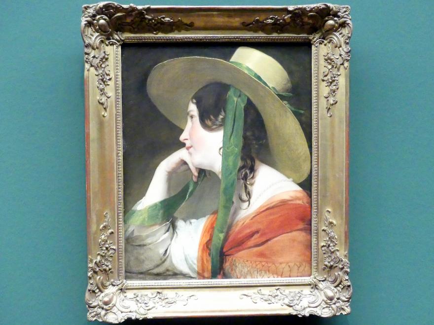 Friedrich von Amerling (1832–1843), Mädchen mit Strohhut, Wien, Albertina, Ausstellung "Die fürstliche Sammlung Liechtenstein" vom 16.02.-10.06.2019, 1835, Bild 1/2