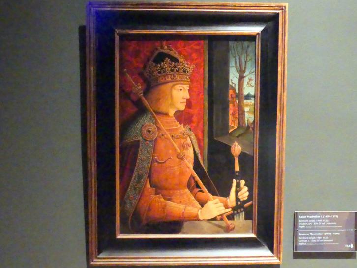 Bernhard Strigel (1475–1528), Kaiser Maximilian I. (1459-1519), Wien, Kunsthistorisches Museum, Weltliche und Geistliche Schatzkammer, um 1500