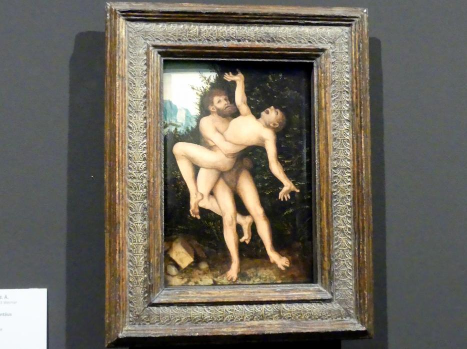 Lucas Cranach der Ältere (1502–1550), Herkules und Antäus, Wien, Akademie der bildenden Künste, um 1530, Bild 1/2