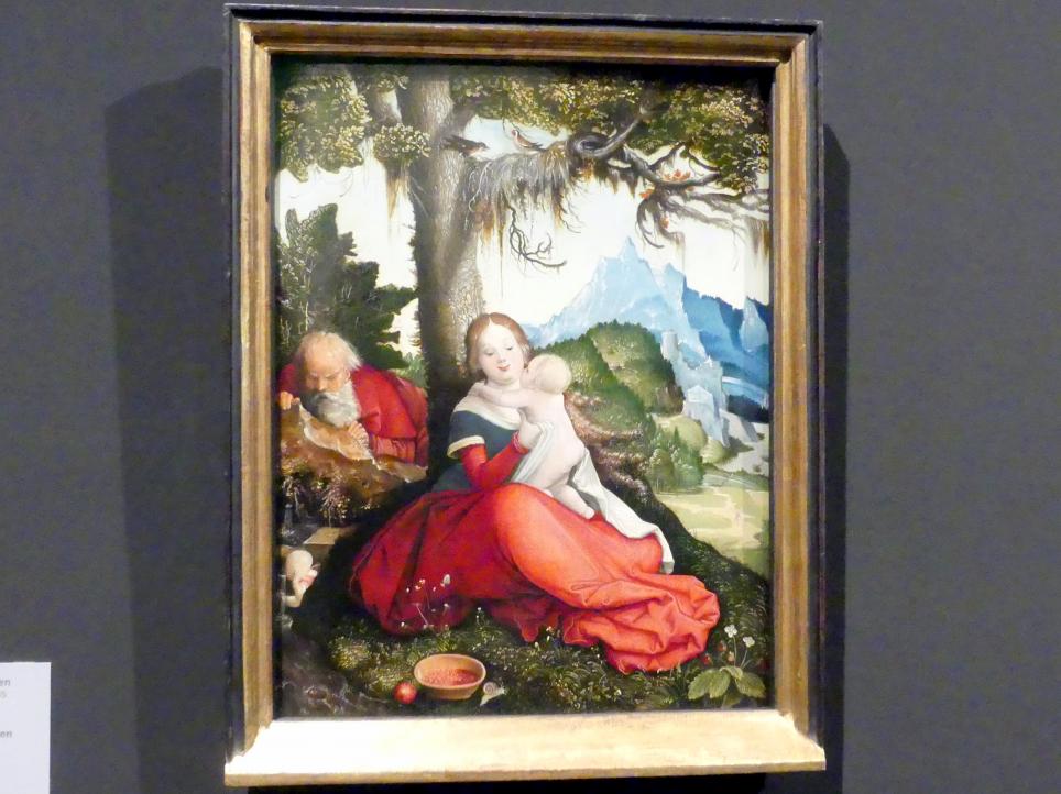 Hans Baldung Grien (1500–1544), Die Heilige Familie im Grünen, Wien, Akademie der bildenden Künste, um 1512, Bild 1/4