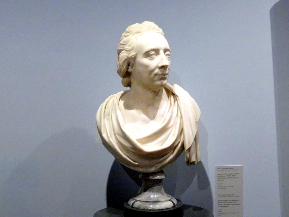 Franz Anton von Zauner (1779–1796), Joseph Freiherr von Sonnenfels (Nikolsburg 1732/33-1817 Wien), Präses und Sekretär der Akademie, Wien, Akademie der bildenden Künste, um 1787