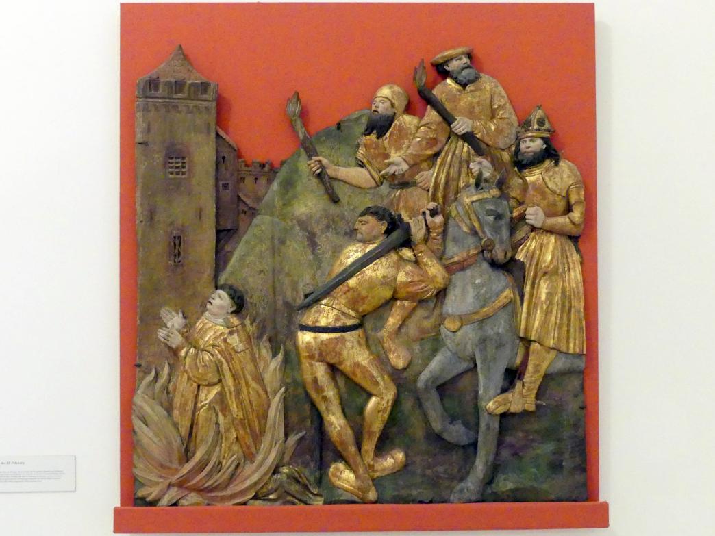 Martyrium des hl. Polykarp, Linz, Oberösterreichisches Landesmuseum, Die Kunst der Donauschule, um 1515