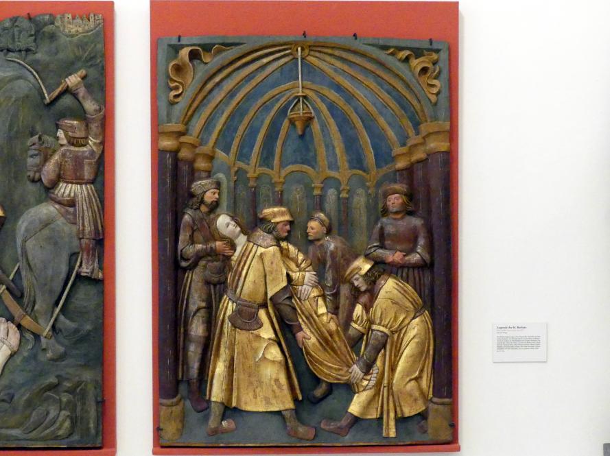 Legende der hl. Barbara, Linz, Oberösterreichisches Landesmuseum, Die Kunst der Donauschule, um 1515, Bild 5/6