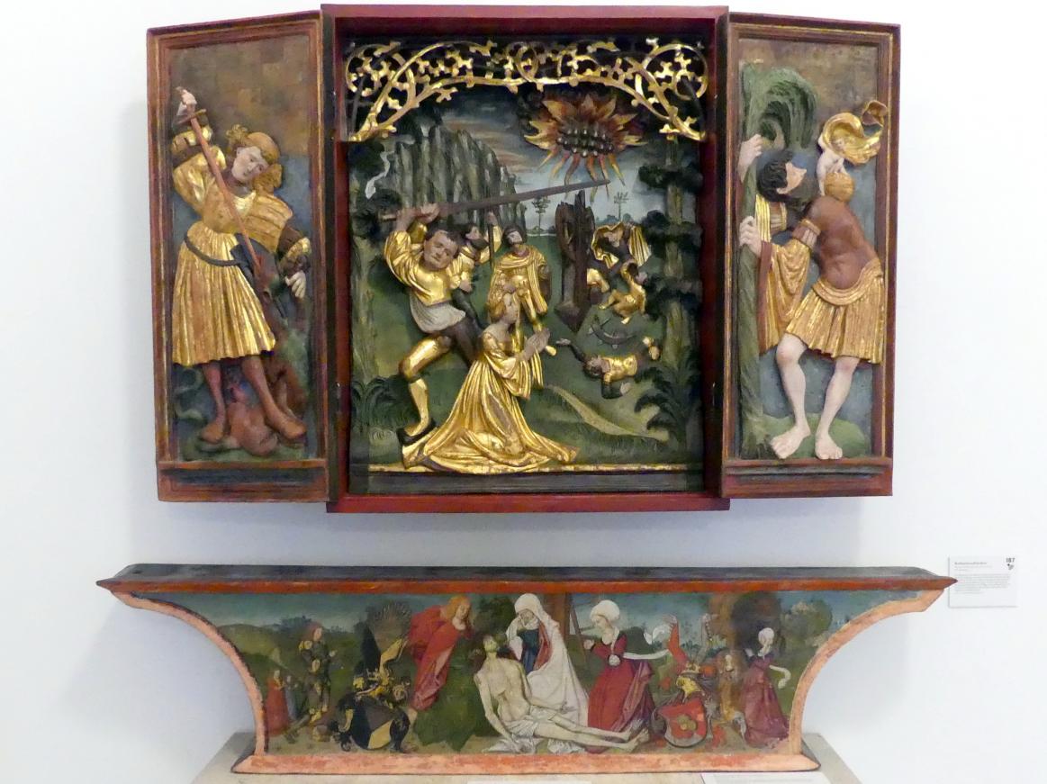 Katharinenaltärchen, Linz, Oberösterreichisches Landesmuseum, Die Kunst der Donauschule, um 1515–1520, Bild 2/3