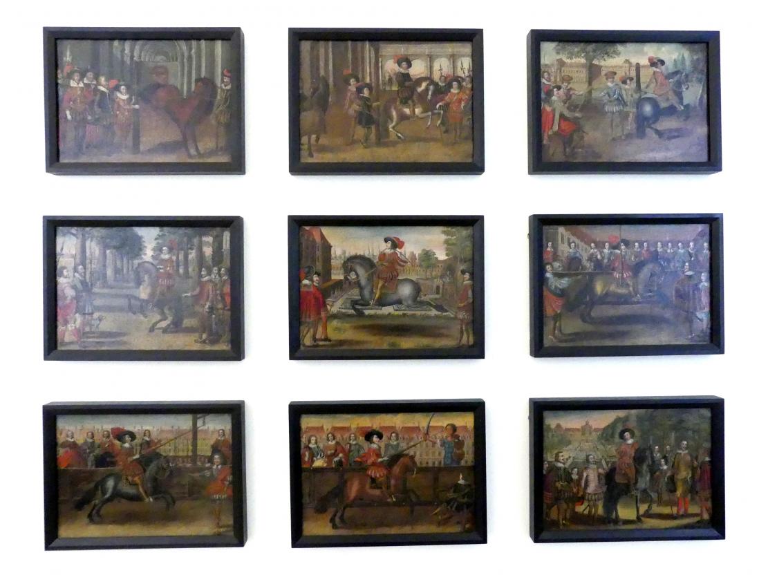 Reiterspiele, Linz, Oberösterreichisches Landesmuseum, Saal der historischen Waffen, um 1700, Bild 1/11