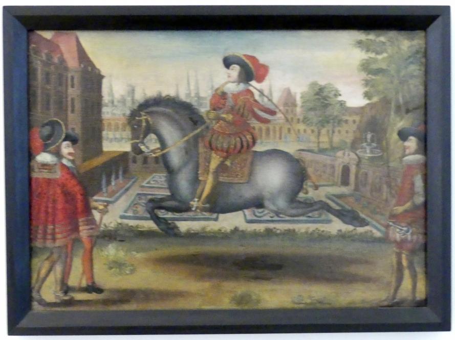 Reiterspiele, Linz, Oberösterreichisches Landesmuseum, Saal der historischen Waffen, um 1700, Bild 6/11