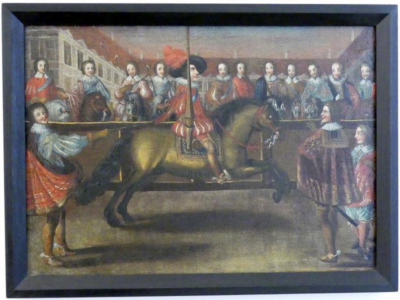 Reiterspiele, Linz, Oberösterreichisches Landesmuseum, Saal der historischen Waffen, um 1700, Bild 7/11