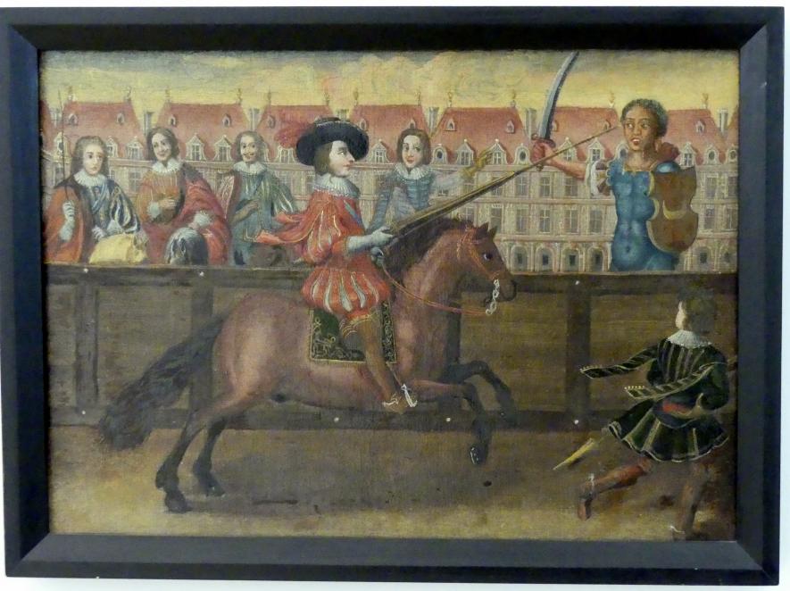 Reiterspiele, Linz, Oberösterreichisches Landesmuseum, Saal der historischen Waffen, um 1700, Bild 9/11