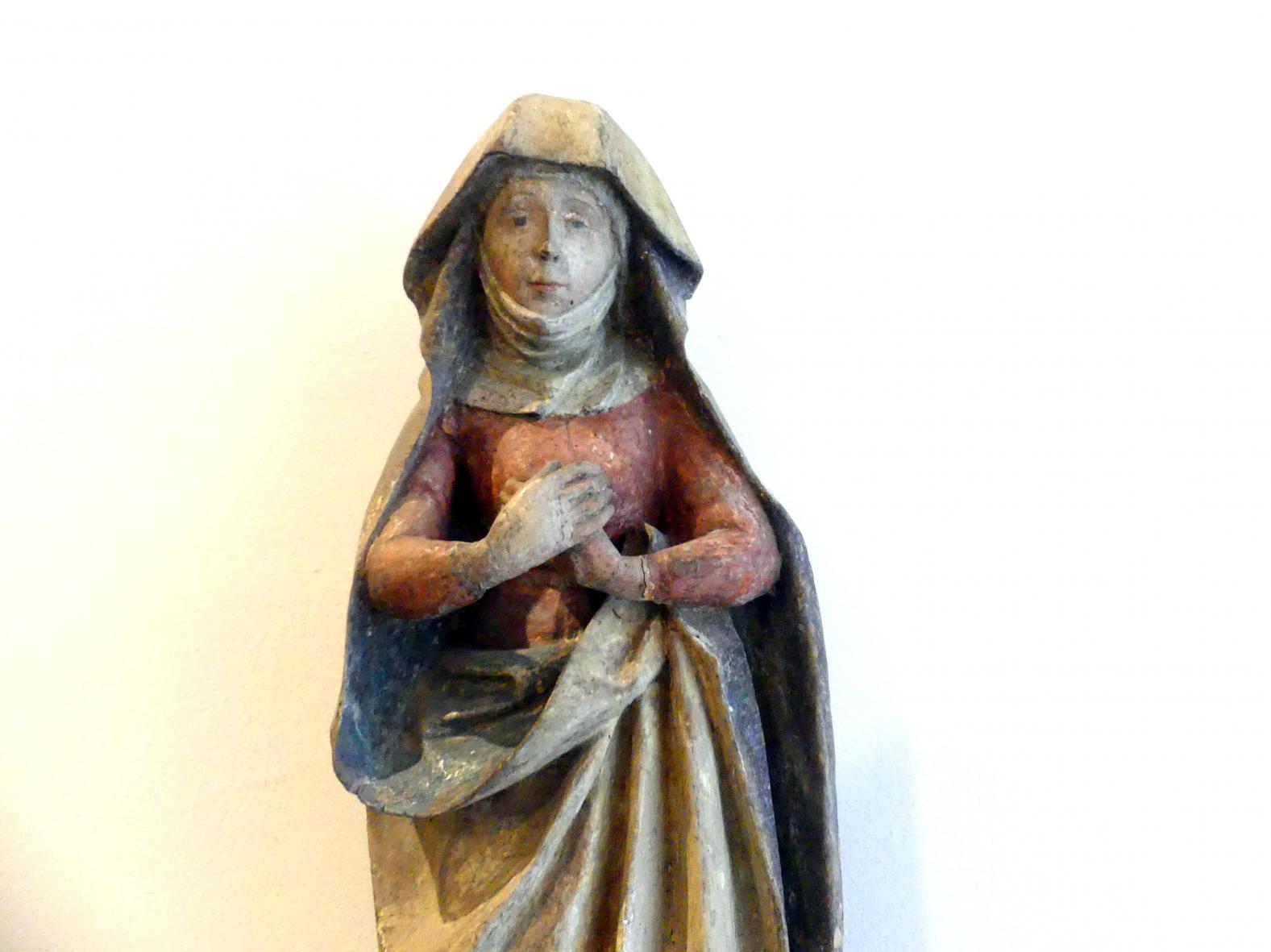 Trauernde Maria, Linz, Oberösterreichisches Landesmuseum, Blüte der Spätgotik, um 1470, Bild 2/3