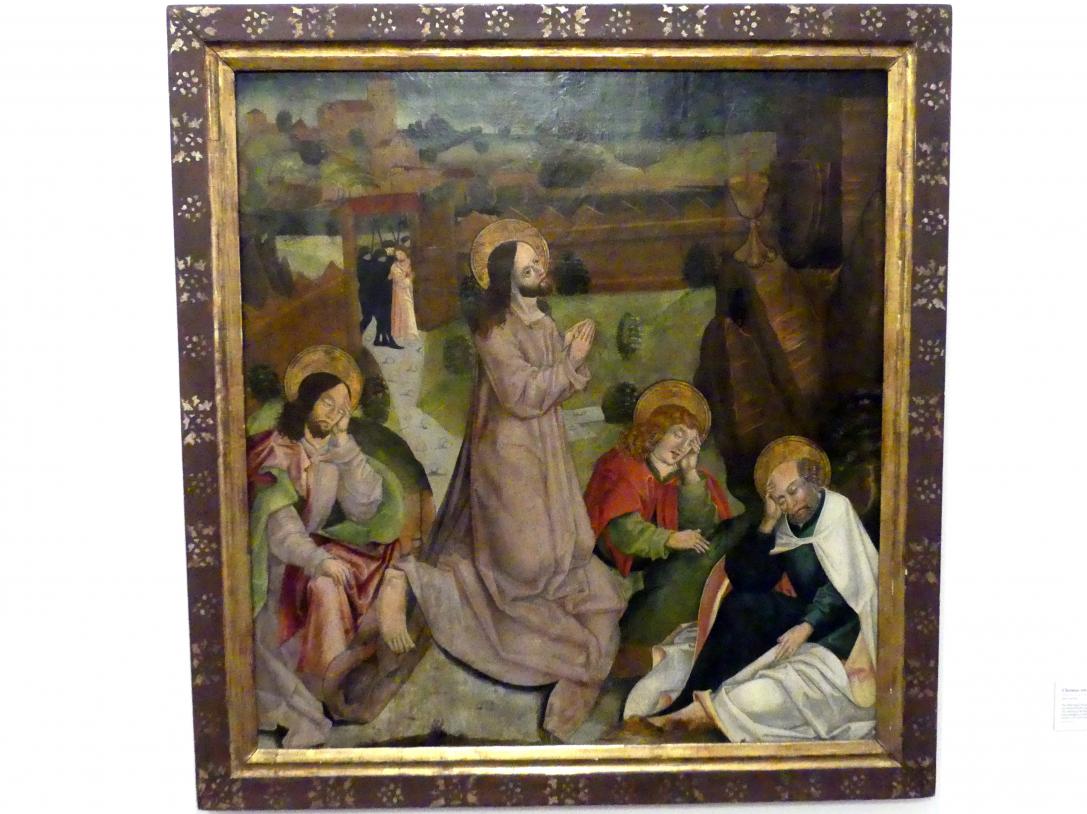 Christus am Ölberg, Linz, Oberösterreichisches Landesmuseum, Blüte der Spätgotik, um 1490, Bild 1/2