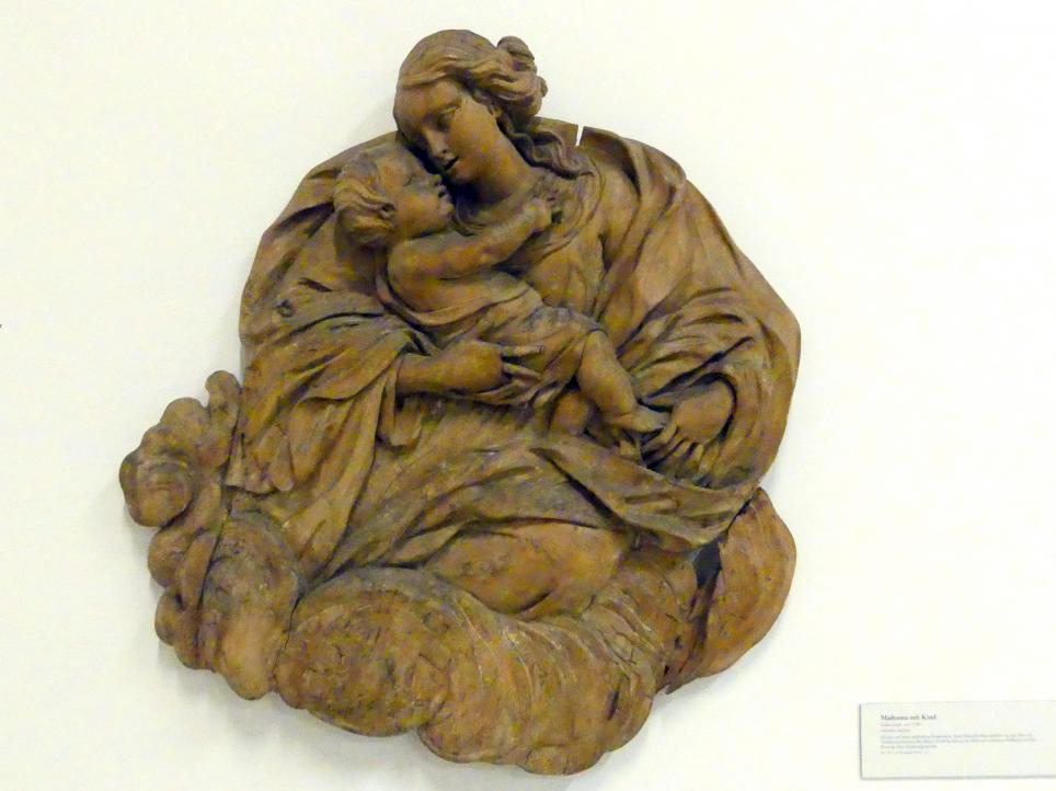 Madonna mit Kind, Linz, Oberösterreichisches Landesmuseum, Barocke Glaubenswelt, um 1700, Bild 1/2