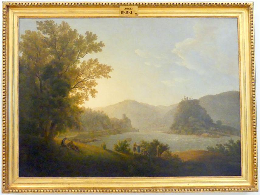 Josef Rebell (1813–1828), Die Donau bei Struden, Linz, Oberösterreichisches Landesmuseum, Zurück zur Natur, Undatiert, Bild 1/2