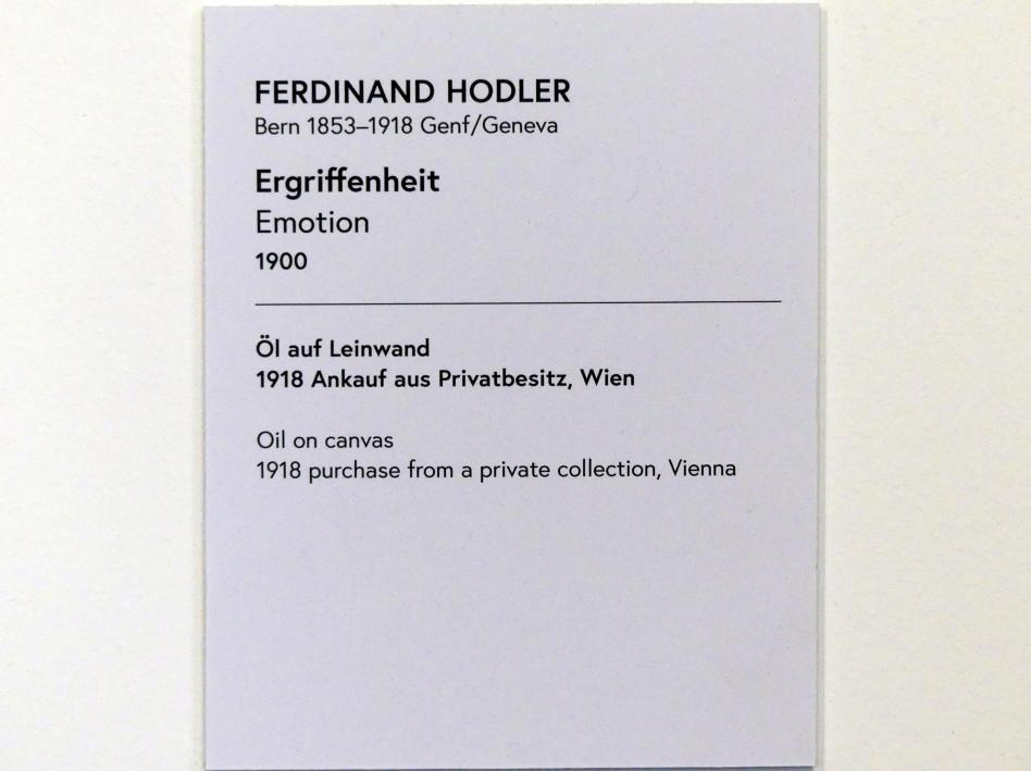 Ferdinand Hodler (1882–1915), Ergriffenheit, Wien, Museum Oberes Belvedere, Saal 1, 1900, Bild 2/2