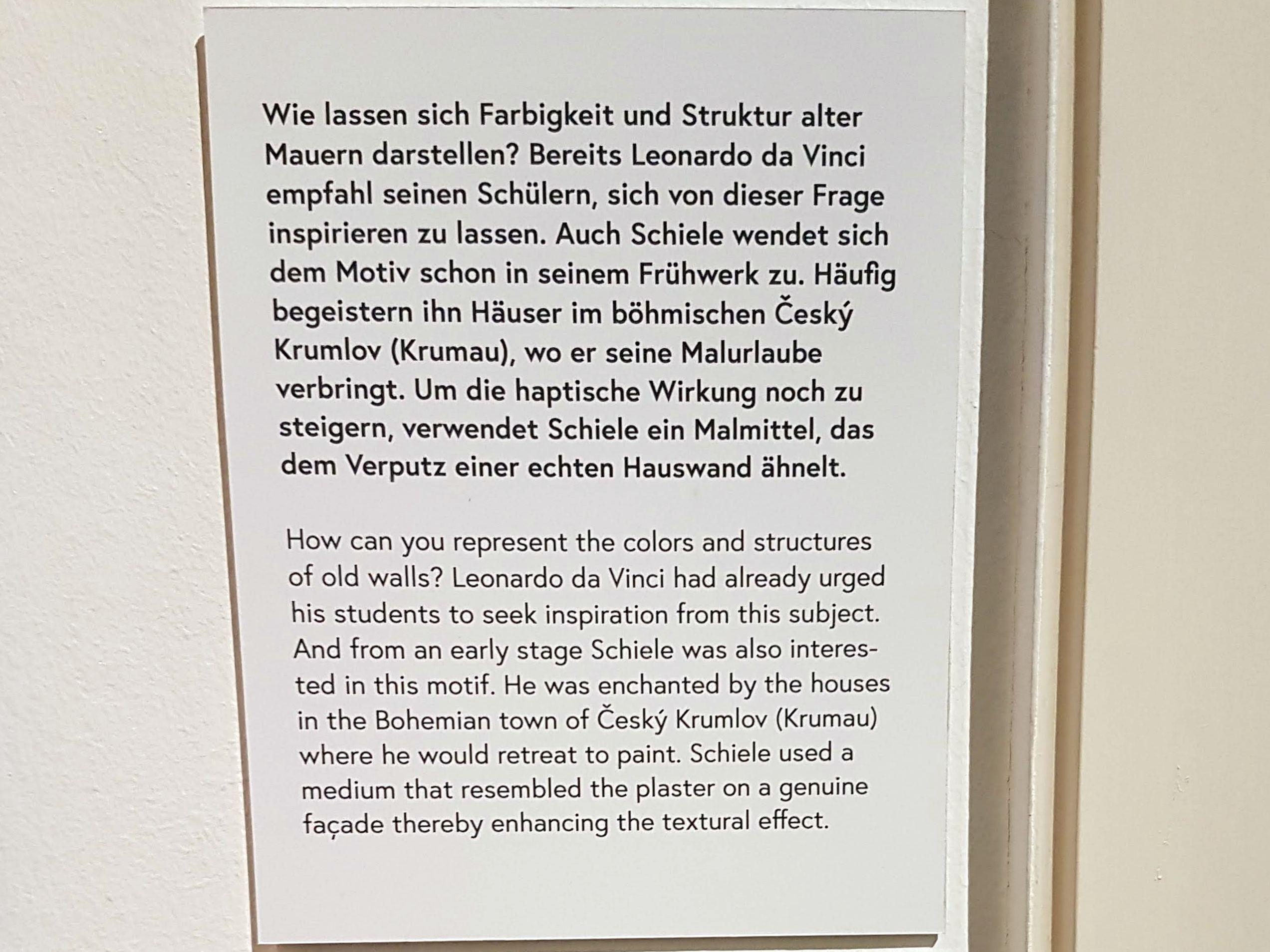Egon Schiele (1908–1918), Hauswand (Fensterwand), Wien, Museum Oberes Belvedere, Saal 2, 1914, Bild 3/3