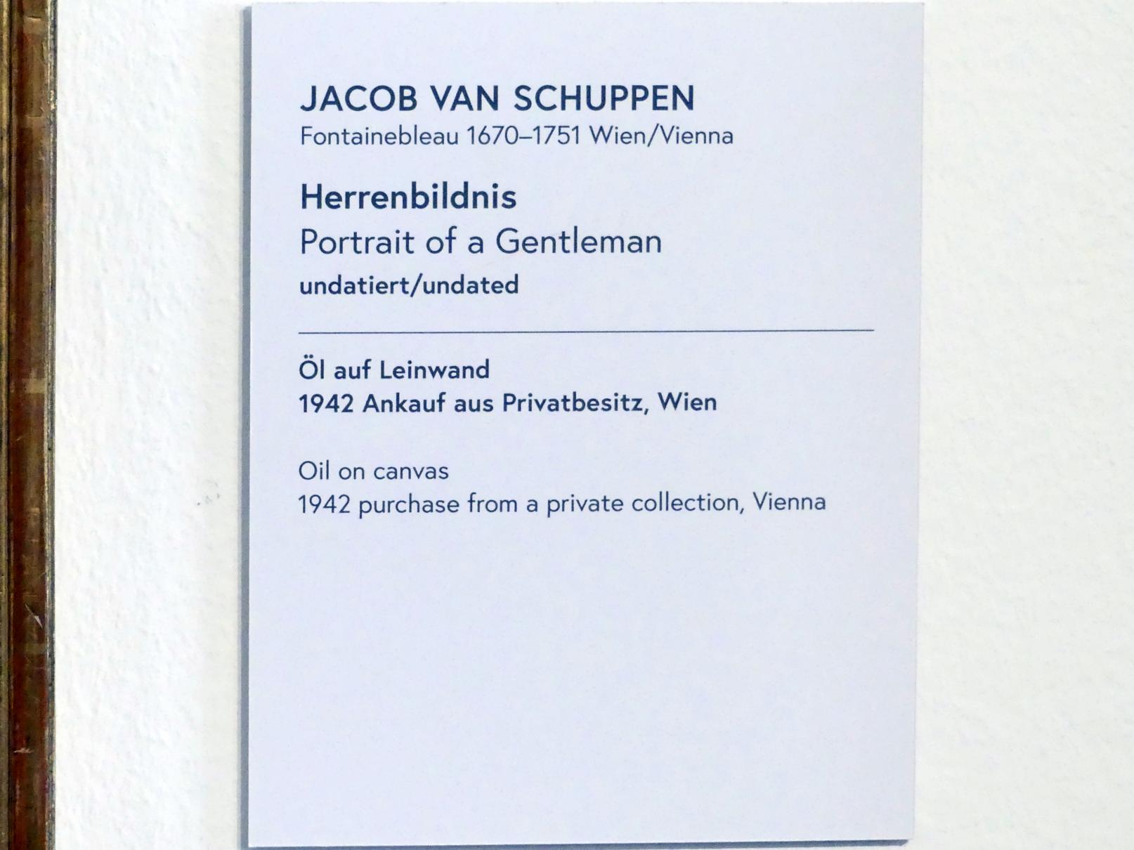 Jacob van Schuppen (Undatiert), Herrenbildnis, Wien, Museum Oberes Belvedere, Saal 15, Undatiert, Bild 2/2