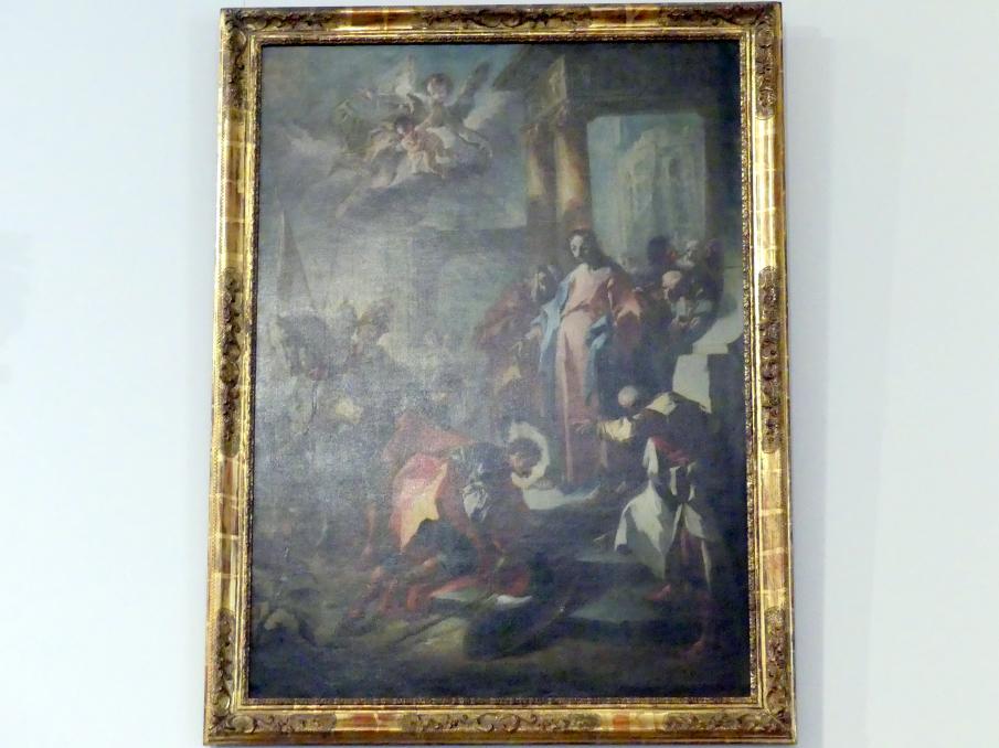 Franz Anton Maulbertsch (1749–1794), Christus und der Hauptmann von Kapernaum, Wien, Museum Oberes Belvedere, Saal 16, um 1750–1755, Bild 1/2