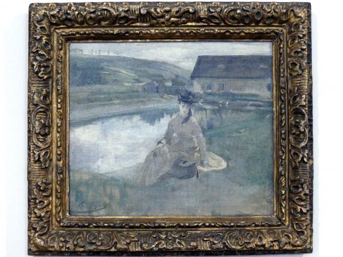 Eva Gonzalès (1874–1880), Am Wasser, Wien, Museum Oberes Belvedere, Saal 18, um 1880