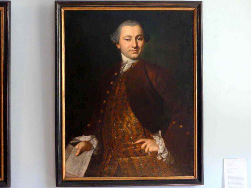 Anton Graff (1761–1807), Bernard Bernard François Ducrue (1730-1796), Augsburg, Deutsche Barockgalerie im Schaezlerpalais, Saal 11 - Die Bewohner des Schaezlerpalais, 1761