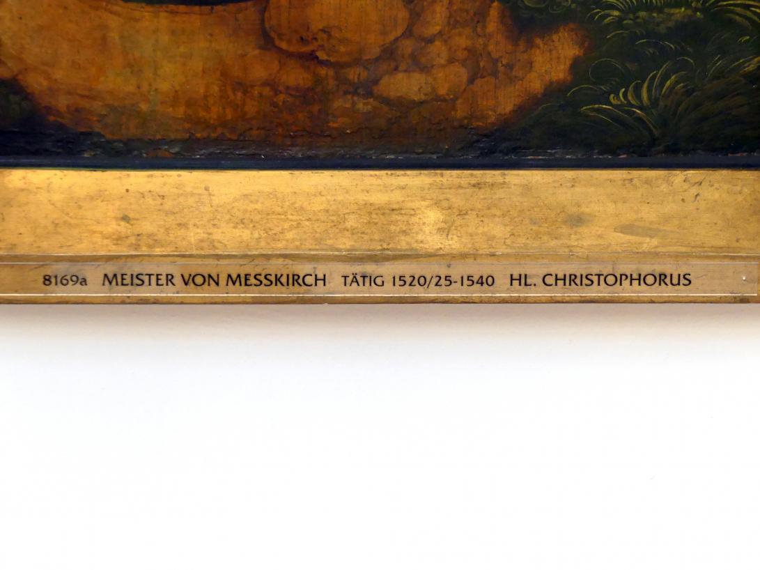 Meister von Meßkirch (1525–1540), Hl. Christophorus, Meßkirch, Stadtpfarrkirche St. Martin, jetzt Augsburg, Staatsgalerie in der ehem. Katharinenkirche, Saal 4, um 1535–1538, Bild 2/4