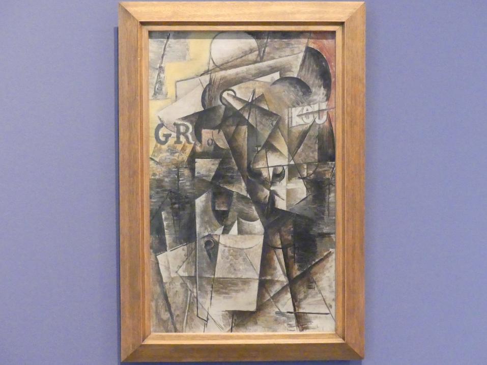 Pablo Picasso (1897–1972), Männerkopf, Schwäbisch Hall, Kunsthalle Würth, Ausstellung "Das Musée d'Art moderne de la Ville de Paris zu Gast in der Kunsthalle Würth" vom 15.04.-15.09.2019, 1912