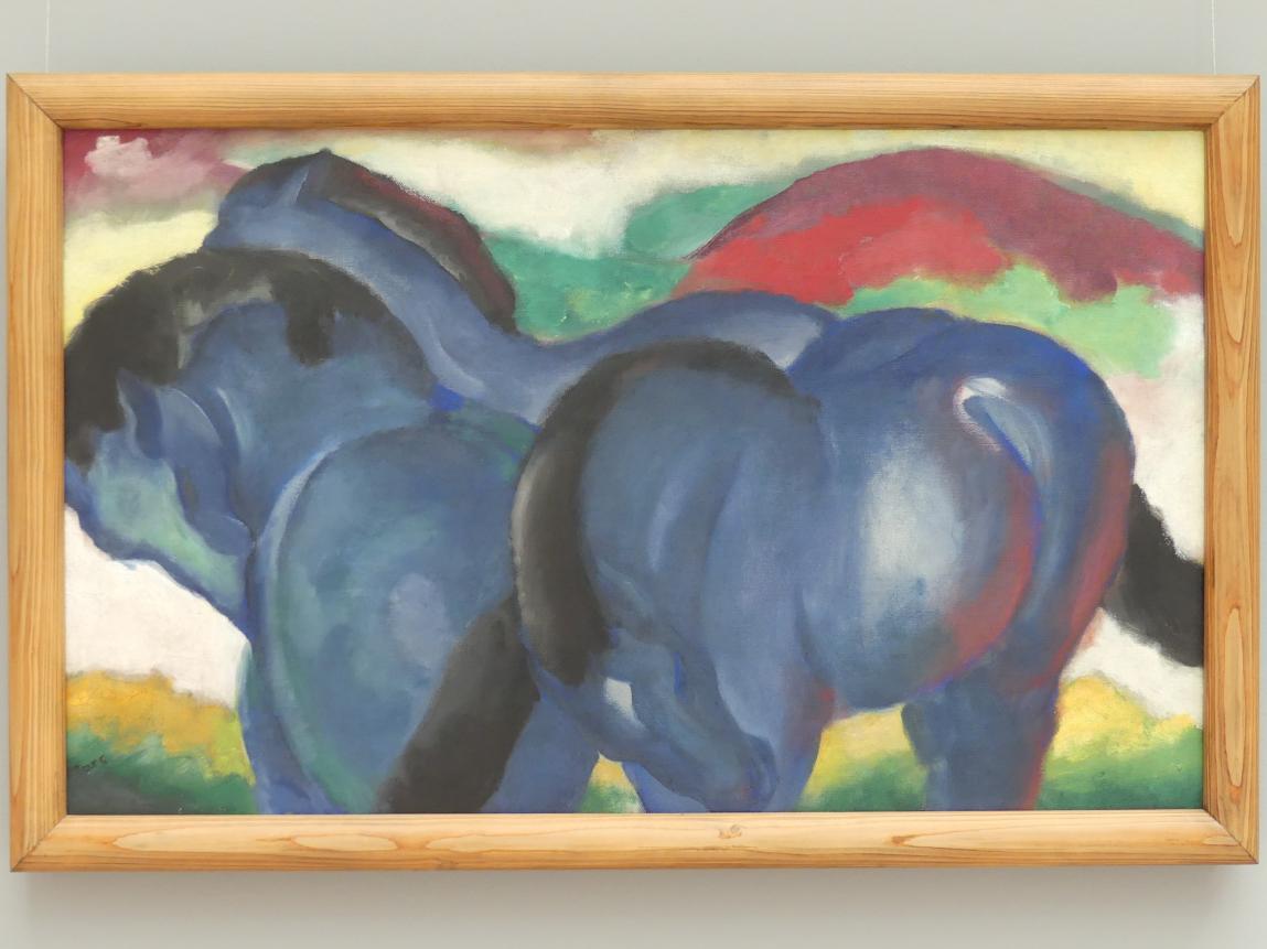 Franz Marc (1904–1914), Die kleinen blauen Pferde, Stuttgart, Staatsgalerie, Internationale Malerei und Skulptur 2, 1911