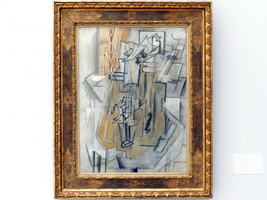 Georges Braque (1906–1956), Violine, Stuttgart, Staatsgalerie, Internationale Malerei und Skulptur 3, 1912–1913, Bild 1/2