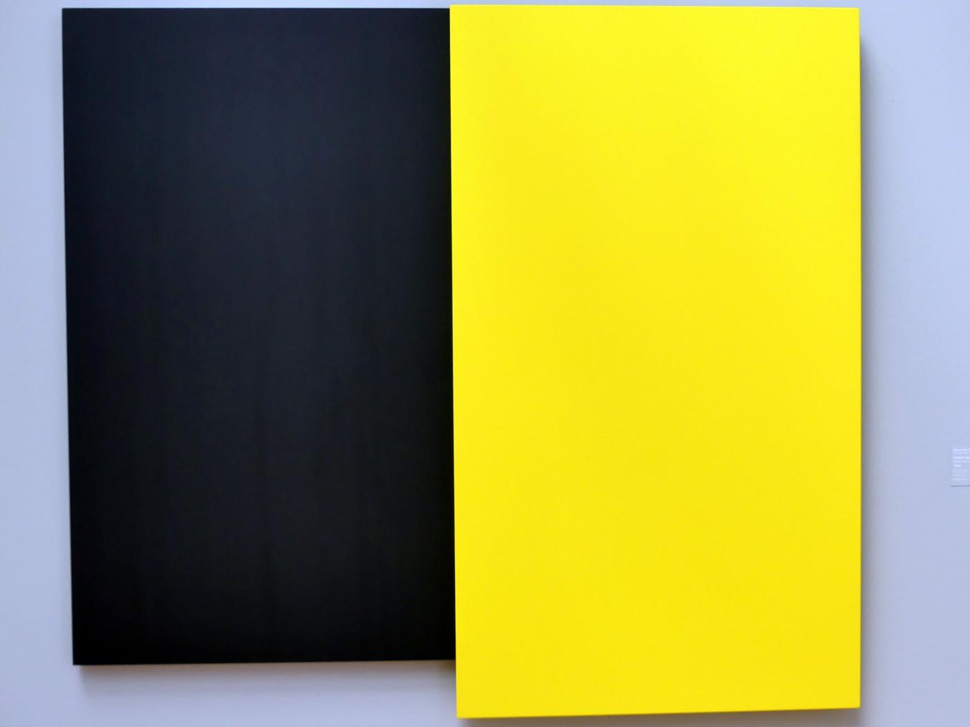 Ellsworth Kelly (1950–2004), Yellow on Black - Gelb auf Schwarz, Stuttgart, Staatsgalerie, Internationale Malerei und Skulptur 12, 2001, Bild 1/2
