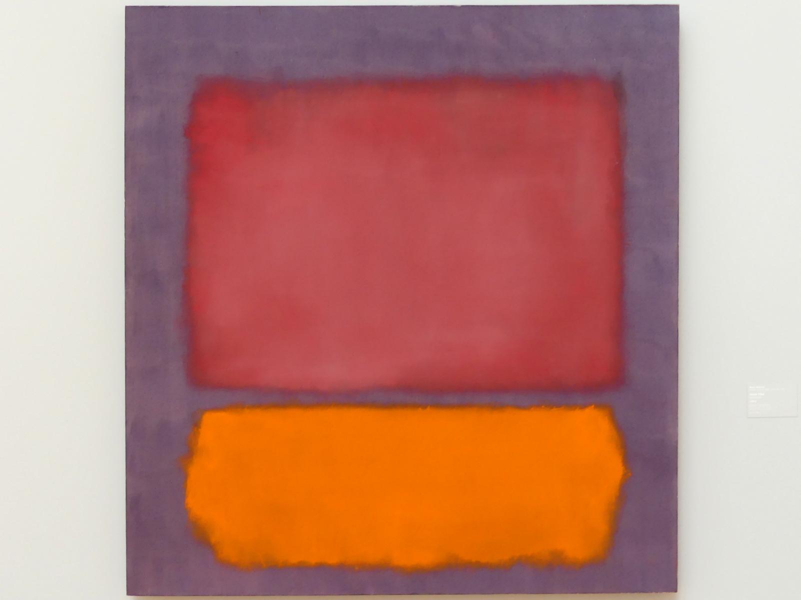 Mark Rothko (1944–1969), Ohne Titel, Stuttgart, Staatsgalerie, Internationale Malerei und Skulptur 12, 1962, Bild 1/2