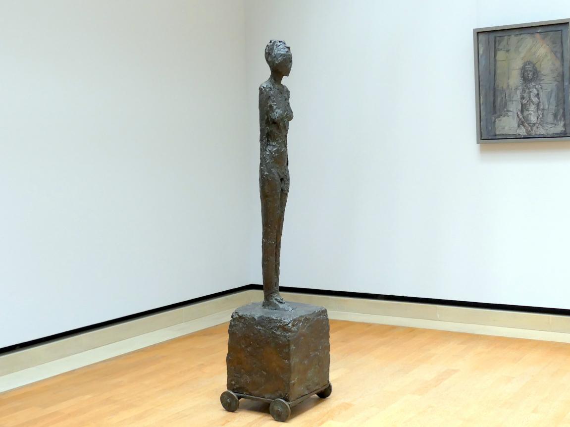 Alberto Giacometti (1914–1965), Die Frau auf dem Wagen, Stuttgart, Staatsgalerie, Internationale Malerei und Skulptur 13, um 1944–1945, Bild 3/5