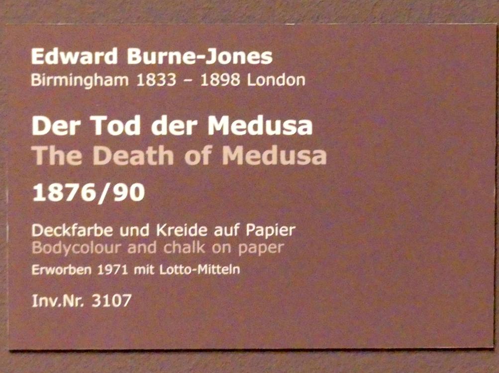 Edward Burne-Jones (1877–1892), Der Tod der Medusa, Stuttgart, Staatsgalerie, Europäische Malerei und Skulptur 1, 1876–1890, Bild 2/2