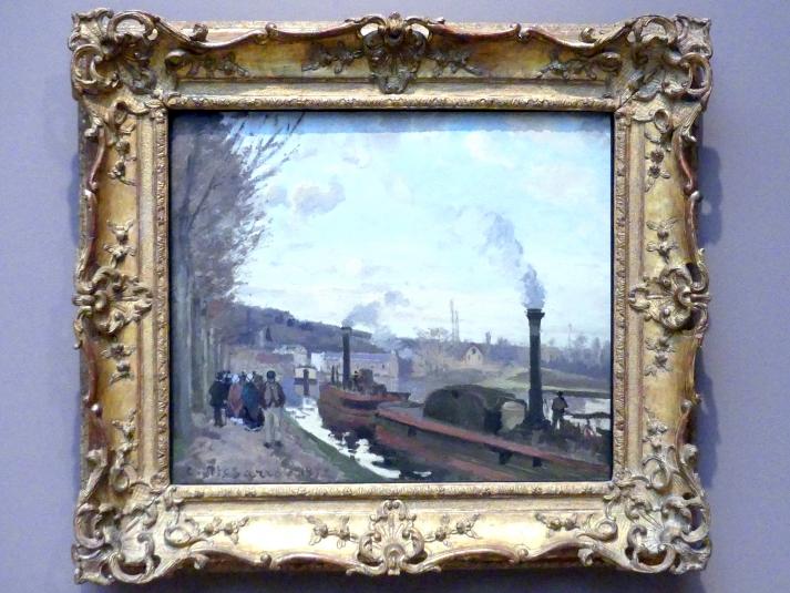 Camille Pissarro (1863–1903), Die Seine bei Port Marly, Stuttgart, Staatsgalerie, Europäische Malerei und Skulptur 2, 1872, Bild 1/2