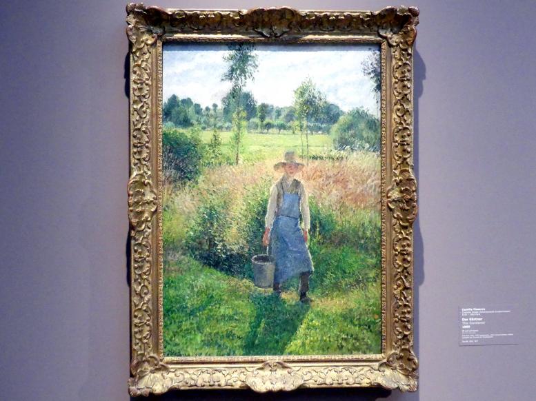 Camille Pissarro (1863–1903), Der Gärtner, Stuttgart, Staatsgalerie, Europäische Malerei und Skulptur 2, 1899